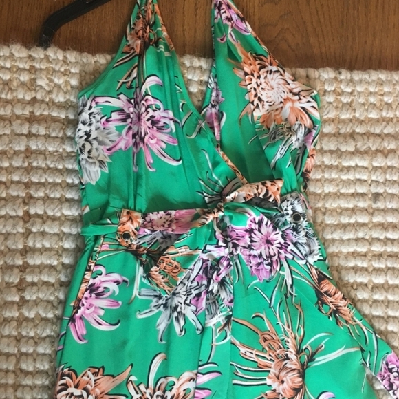 Beautiful Colorful Floral Yumi Kim x Anthropologie Silk Jumpsuit - Picture 3 of 10